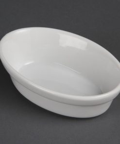 Olympia Whiteware Oval Pie Bowls 145mm (Pack of 6) (DK806)