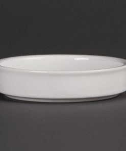 Olympia Mediterranean Stackable Dishes White 102mm (Pack of 6) (DK827)