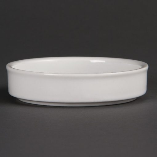 Olympia Mediterranean Stackable Dishes White 102mm (Pack of 6) (DK827)