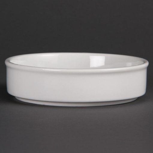Olympia Mediterranean Stackable Dishes White 134mm (Pack of 6) (DK828)