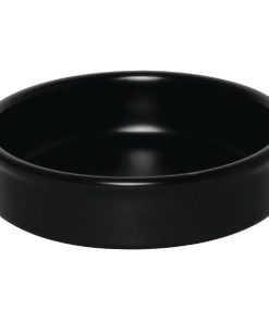 Olympia Mediterranean Stackable Dishes Black 102mm (Pack of 6) (DK832)