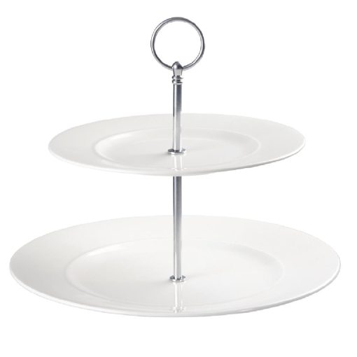 Churchill Alchemy 2 Tier Plate Tower (Pack of 2) (DK998)