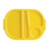 Kristallon Small Polycarbonate Compartment Food Trays Yellow 322mm (DL127)