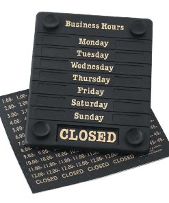 Beaumont Adjustable Opening Hours Display (DL226)