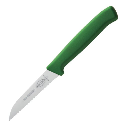 Dick Pro Dynamic HACCP Serrated Utility Knife Green 7.5cm (DL364)