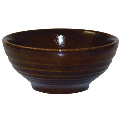 Churchill Bit on the Side Brown Ripple Snack Bowls 102mm (Pack of 12) (DL409)