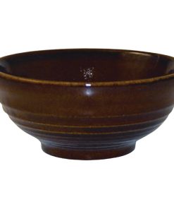 Churchill Bit on the Side Brown Ripple Snack Bowls 120mm (Pack of 12) (DL410)