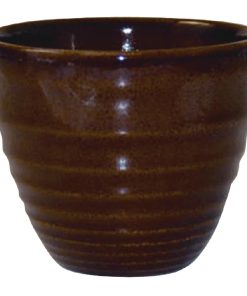 Churchill Bit on the Side Brown Ripple Chip Mugs 284ml (Pack of 12) (DL413)