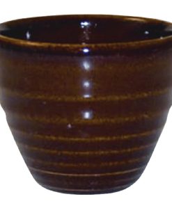Churchill Bit on the Side Brown Ripple Dip Pots 114ml (Pack of 12) (DL419)