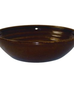 Churchill Bit on the Side Brown Ripple Dip Dishes 113mm (Pack of 12) (DL422)