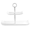 Churchill 2 Tier Rectangular Plate Tower 300mm (Pack of 2) (DL496)