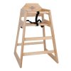 Bolero Wooden Highchair Natural Finish (DL900)