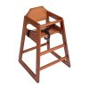 Bolero Wooden Highchair Dark Wood Finish (DL901)