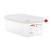 Araven Polypropylene 1/4 Gastronorm Food Containers 2.8Ltr (Pack of 4) (DL981)
