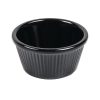 Kristallon Melamine Fluted Ramekins Black 70mm (Pack of 12) (DM163)