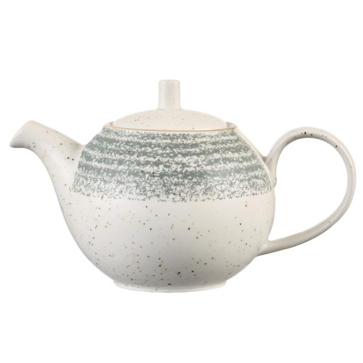 Churchill Studio Prints Homespun Stone Grey Teapot 426ml (Pack of 4) (DM427)