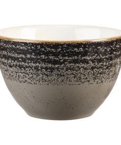 Churchill Studio Prints Homespun Charcoal Black Sugar Bowl 227ml 8oz (DM433)