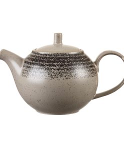 Churchill Studio Prints Homespun Charcoal Black Teapot 426ml (Pack of 4) (DM434)