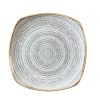 Churchill Studio Prints Homespun Charcoal Grey Square Plate 252mm (DM437)