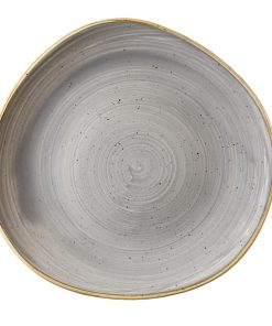 Churchill Stonecast Round Plate Peppercorn Grey 286mm (Pack of 12) (DM456)
