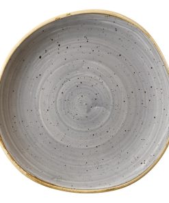 Churchill Stonecast Round Plate Peppercorn Grey 210mm (Pack of 12) (DM458)