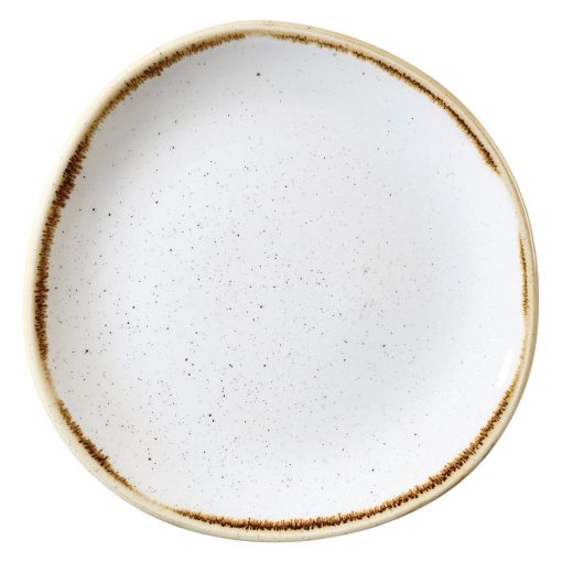 Churchill Stonecast Round Plate Barley White 210mm (Pack of 12) (DM463)