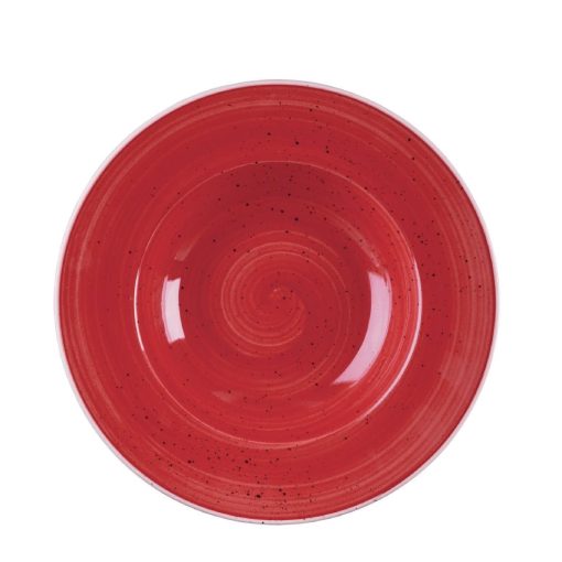 Churchill Stonecast Round Wide Rim Bowl Berry Red 240mm (Pack of 12) (DM467)