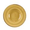 Churchill Stonecast Round Wide Rim Bowl Mustard Seed Yellow 240mm (Pack of 12) (DM469)
