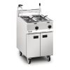 Lincat Opus 800 Twin Tank Twin Basket Free Standing Propane Gas Dual Filtration Fryer OG8111/OP2 (DM540-P)