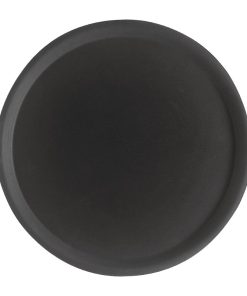 Cambro Camtread Fibreglass Round Non-Slip Tray Black 280mm (DM780)