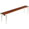 Gopak Contour Stacking Bench Teak Effect 6ft (DM942)