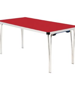 Gopak Contour Folding Table Red 6ft (DM948)