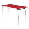 Gopak Contour Folding Table Red 4ft (DM949)