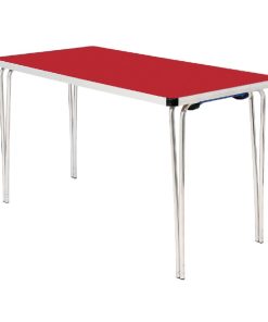 Gopak Contour Folding Table Red 4ft (DM949)