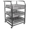 Craven Stainless Steel Glass Tray Trolley (DN596)