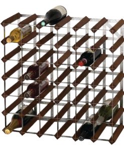 Wine Rack Dark Wood 42 Bottle (DN634)