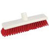 Jantex Hygiene Broom Soft Bristle Red 12in (DN830)
