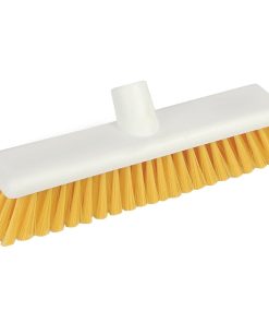 Jantex Hygiene Broom Soft Bristle Yellow 12in (DN831)