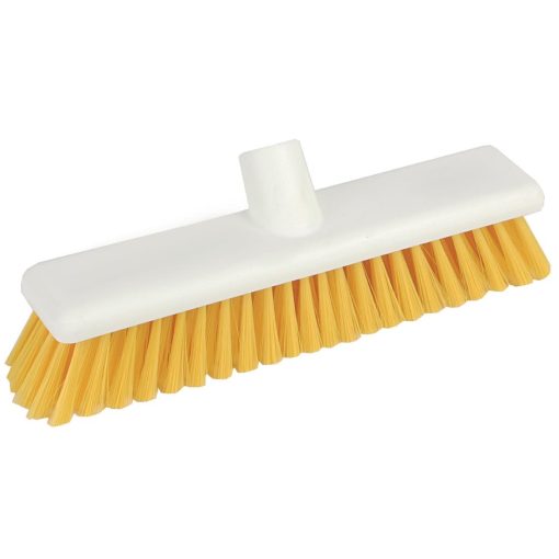 Jantex Hygiene Broom Soft Bristle Yellow 12in (DN831)