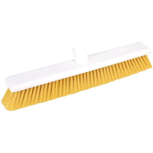 Jantex Hygiene Broom Soft Bristle Yellow 18in (DN834)