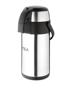 Olympia Pump Action Airpot Etched 'Tea' 3Ltr (DP127)
