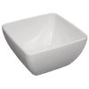 Curved White Melamine Bowl 8in (DP144)