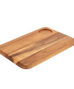 Rounded Acacia Wooden Serving Board (DP156)