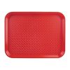 Kristallon Small Polypropylene Fast Food Tray Red 345mm (DP213)