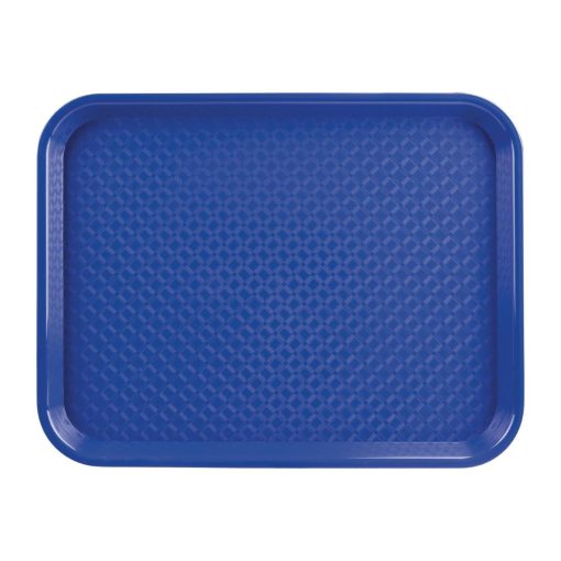 Kristallon 345(W) x 265(D)mm Small Polypropylene Fast Food Tray Blue (DP215)