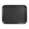 Kristallon Small Polypropylene Fast Food Tray Black 345mm (DP216)