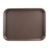 Kristallon Small Polypropylene Fast Food Tray Brown 345mm (DP218)