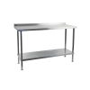 Holmes Stainless Steel Wall Table with Upstand 900mm (DR021)