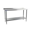 Holmes Stainless Steel Wall Table with Upstand 1800mm (DR024)