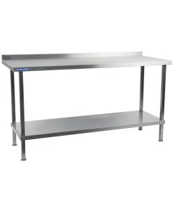 Holmes Stainless Steel Wall Table with Upstand 2100mm (DR025)